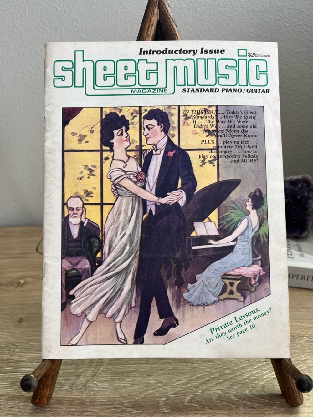 Vintage Sheet Music Magazine Introductory Issue Piano Guitar 1980s Songs